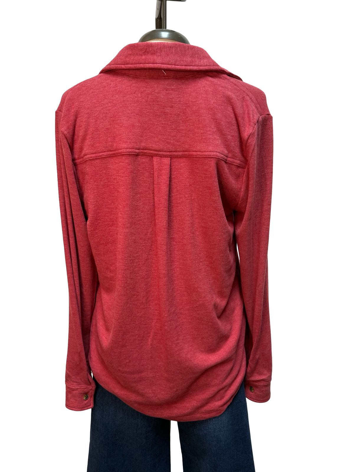 Super Soft Button Up Maroon