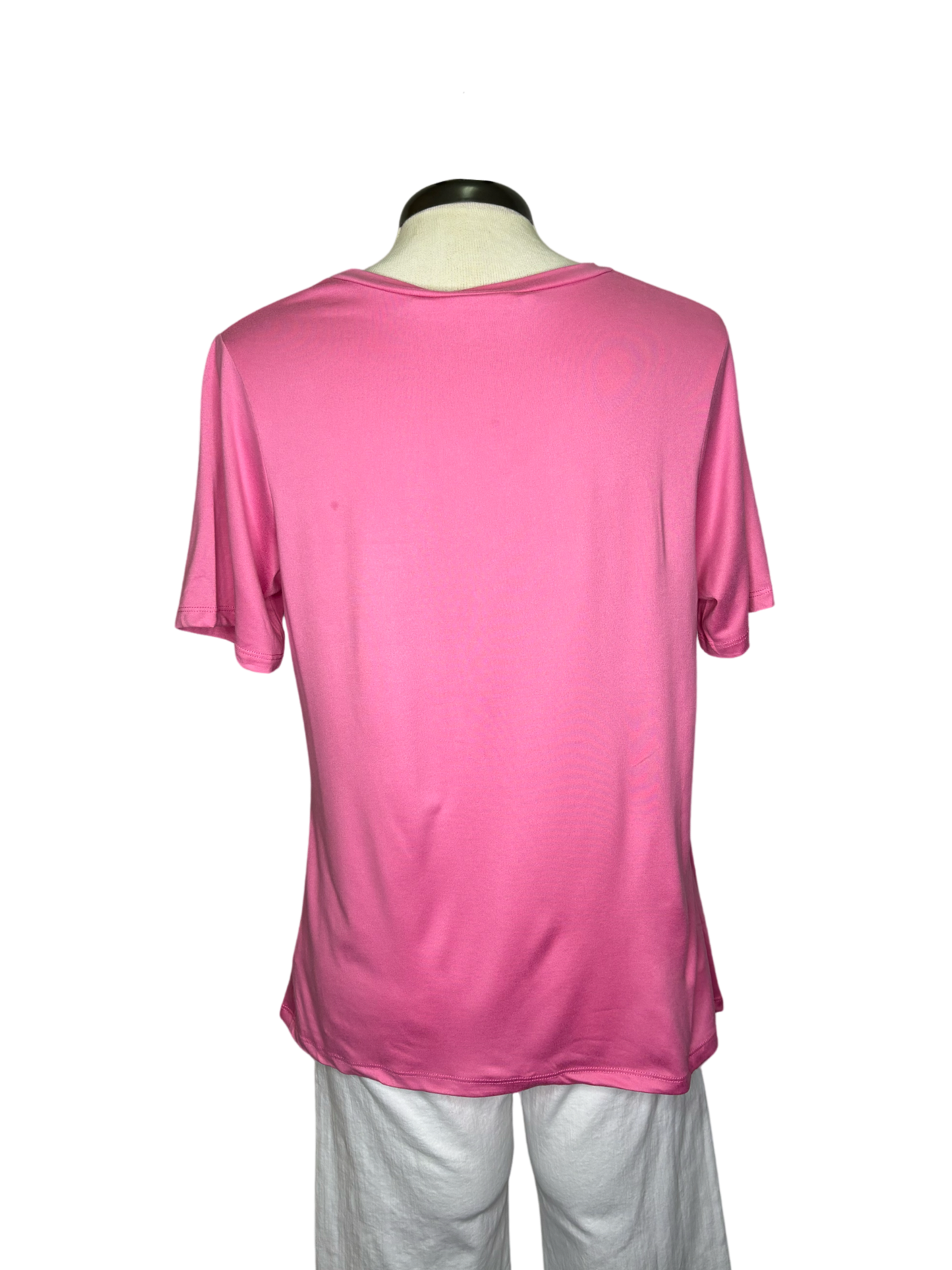 VNeck Pocket Tee Pink