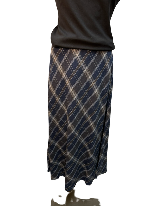 Crestview Plaid Maxi Skirt Eclipse