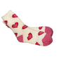 Heart Cozy Crew Socks with Grippers