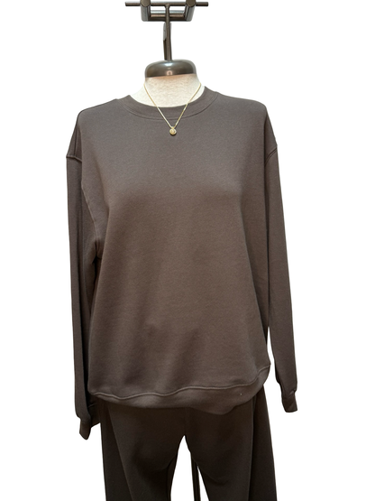 Classic Boyfriend Sweatshirt Cocoa Bean