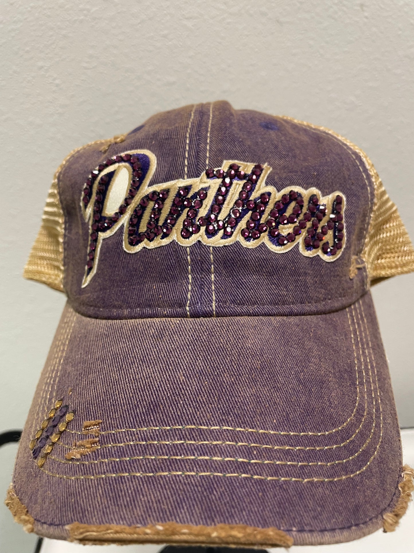 Panthers Purple Bling Hat