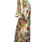 Floral Puff Sleeve Midi Dress Vanilla Mix