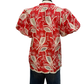 Floral Embroidered V Neck Blouse Mandarin
