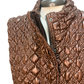 Cropped Quilted Vest Brown