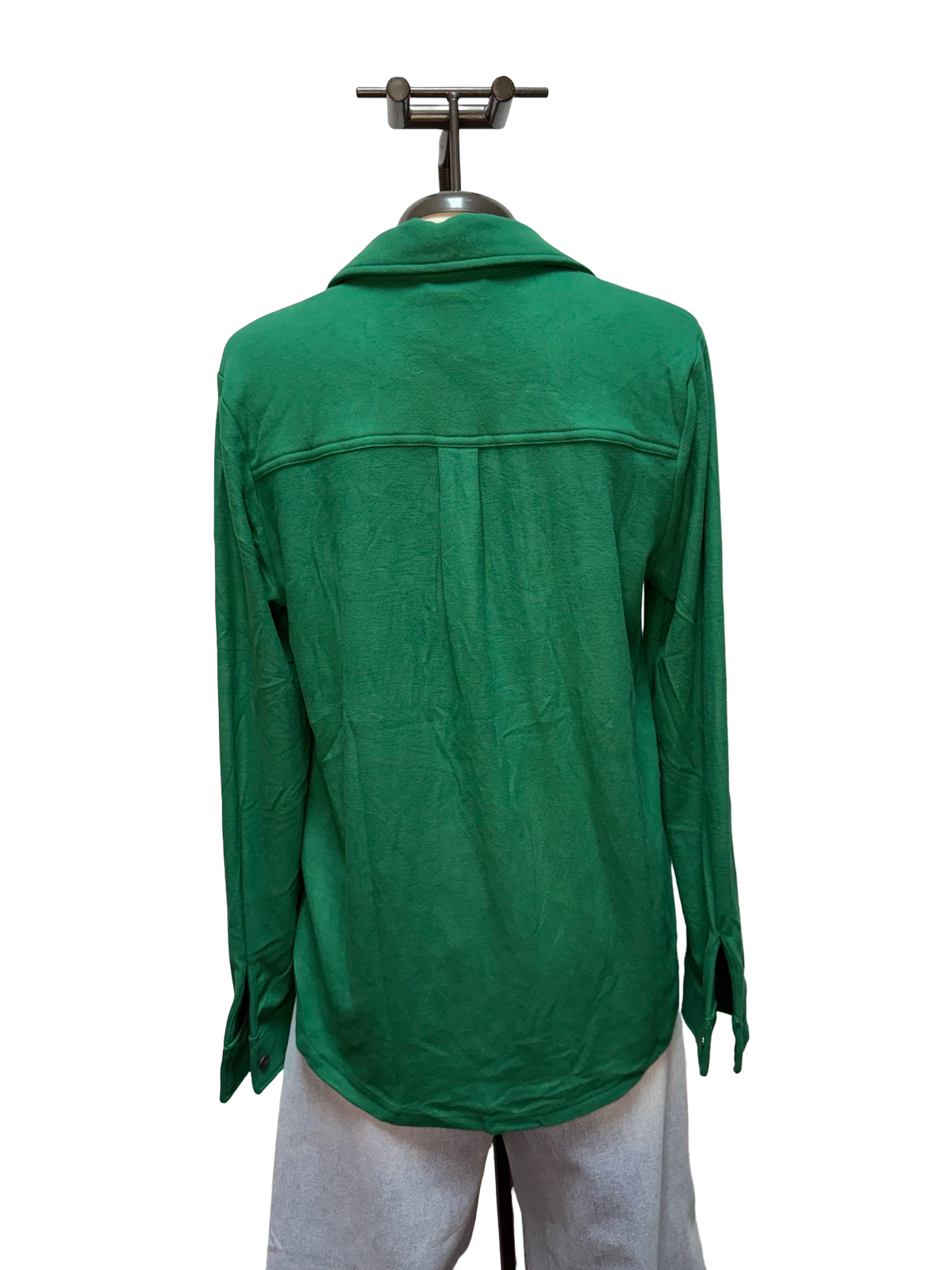 Super Soft Button Up Green