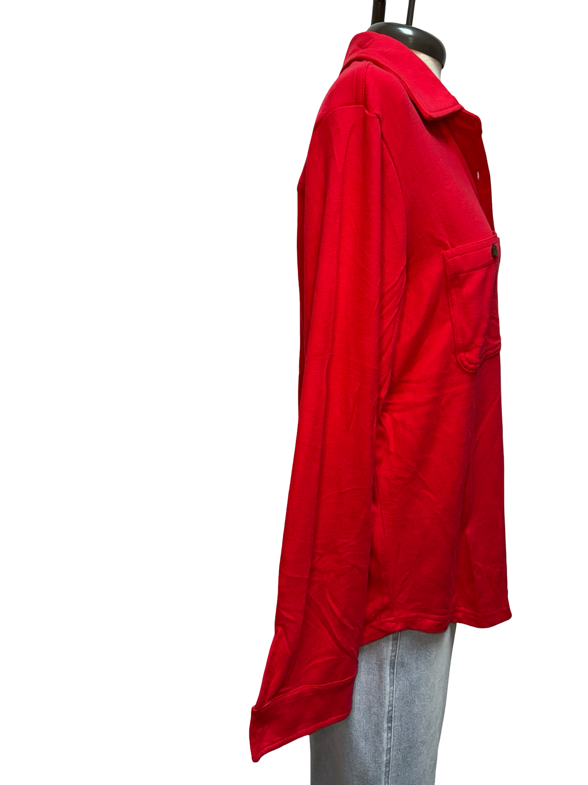 Super Soft Button Up Red