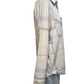 White, Gray, & Light Blue Plaid Button Up
