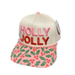 Holly Jolly Puff Embroidered Hat