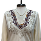 Amyle Henley Bishop Sleeve Tee Artic Wolf