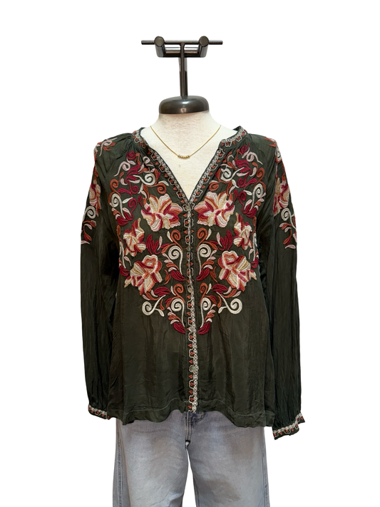 Xuan Blouse Raza Forest Night
