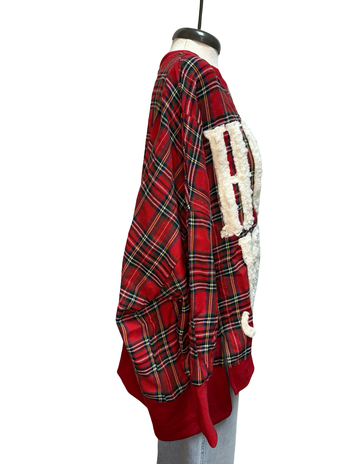 Holly Jolly Red Plaid Sherpa Sweatshirt