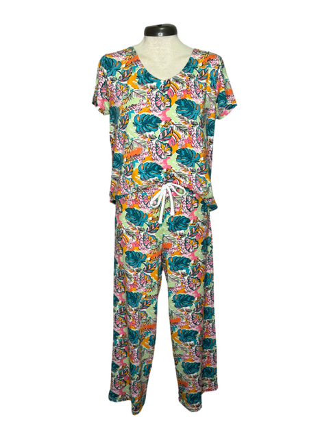 Tropical Monstera Leaf Pajama Pant