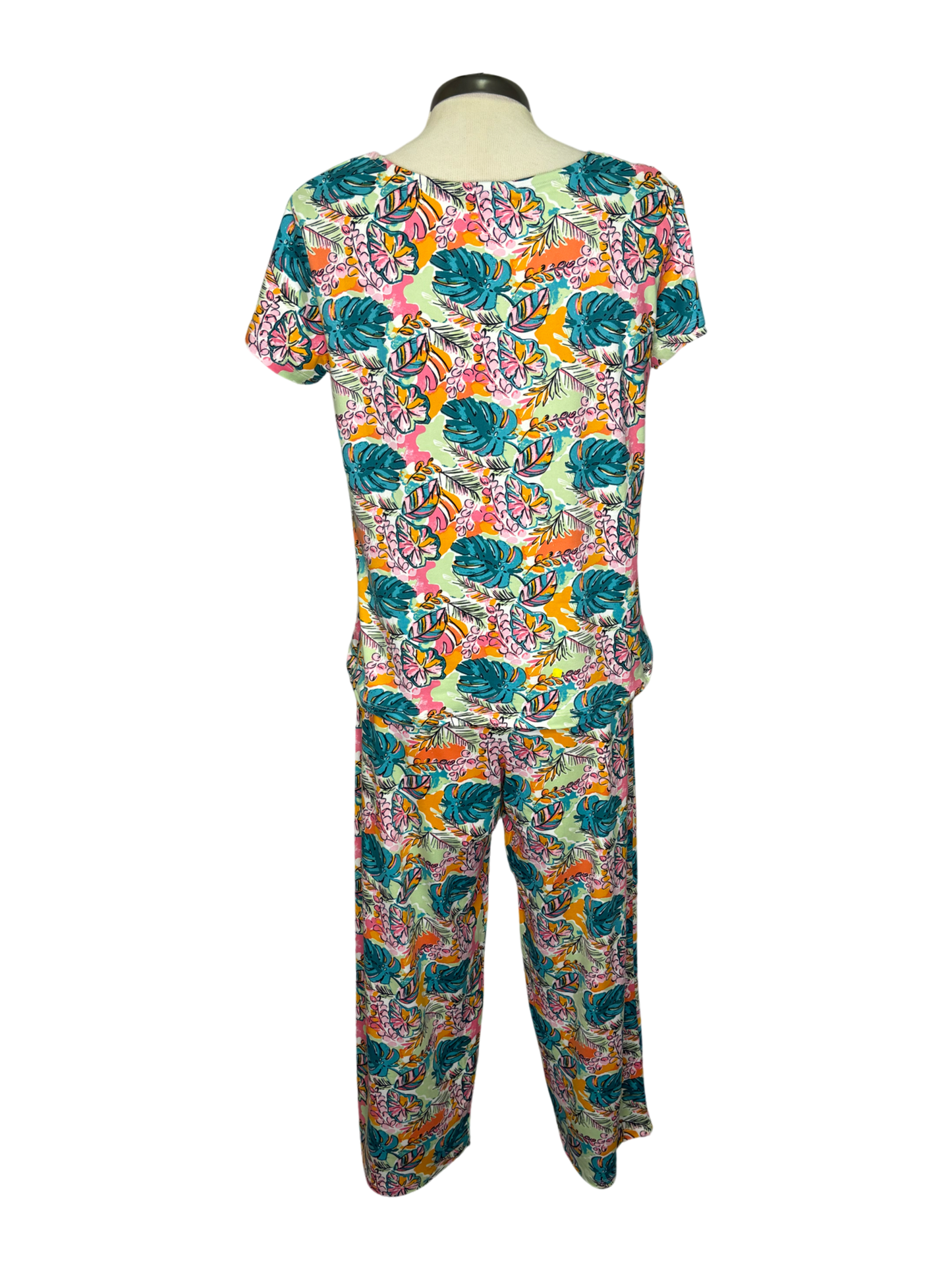 Tropical Monstera Leaf Pajama Pant
