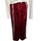 In Stride Satin Track Pant Red Dahlia