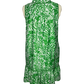 Green Ferns Trimmed Yoke Dress
