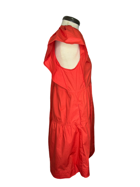 Sleeveless Tiered Mini Dress Tomato