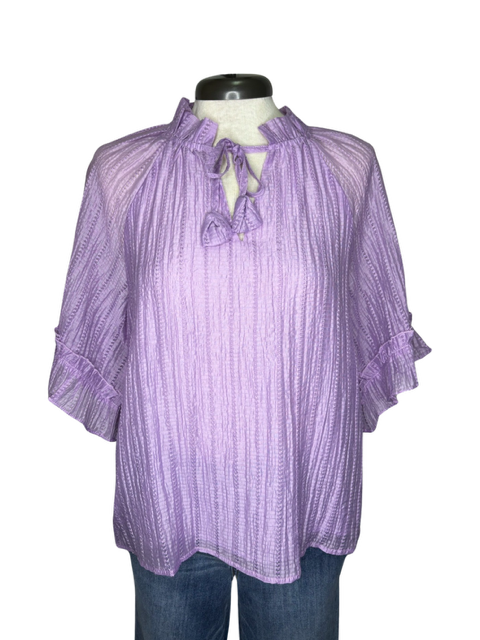 Lilac Tiered Sleeve Top