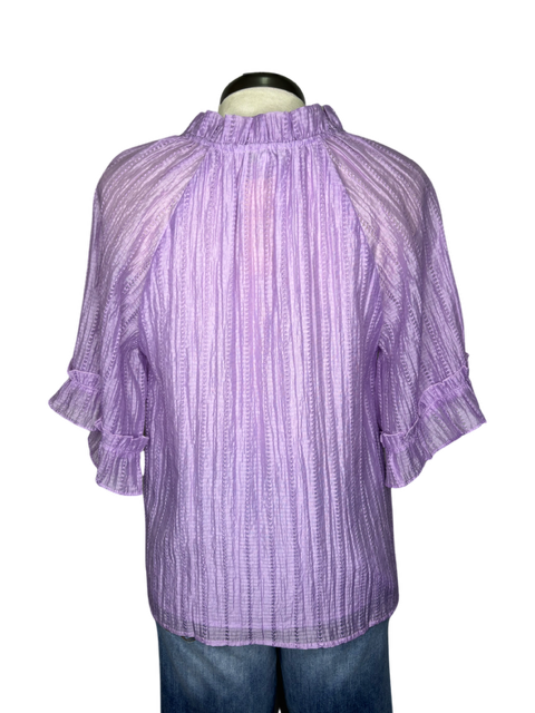 Lilac Tiered Sleeve Top