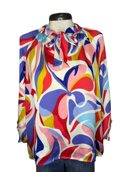 Abstract Swirl Peasant Top