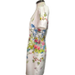 Bursting Gardens V Neck Fitted Dress