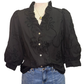 Floral 3D Top Black
