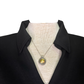 Scallop Edge V Neck Top Black