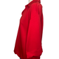 Scallop Edge V Neck Top Red