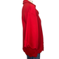 Scallop Edge V Neck Top Red