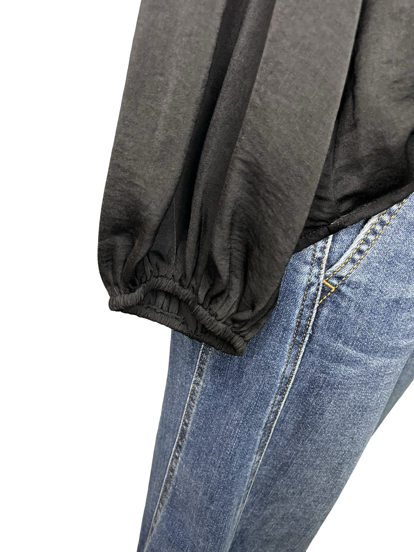 Textura V Neck Blouse Black