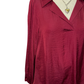 Textura V Neck Blouse Burgundy