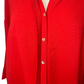 Textured Button Down Top Red