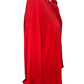 Textured Button Down Top Red