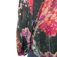 Velvet Flower Print Top
