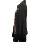 Florrie Embroidered Henley Tunic Black