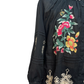 Pintuck Raglan Button Up Sunnie Black