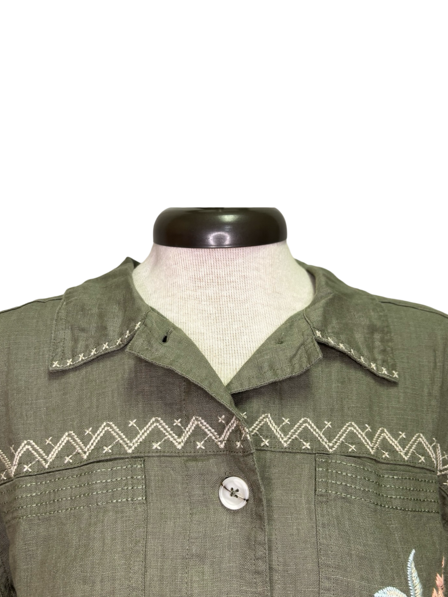 Andrean Relaxed Linen Jacket Tortoise