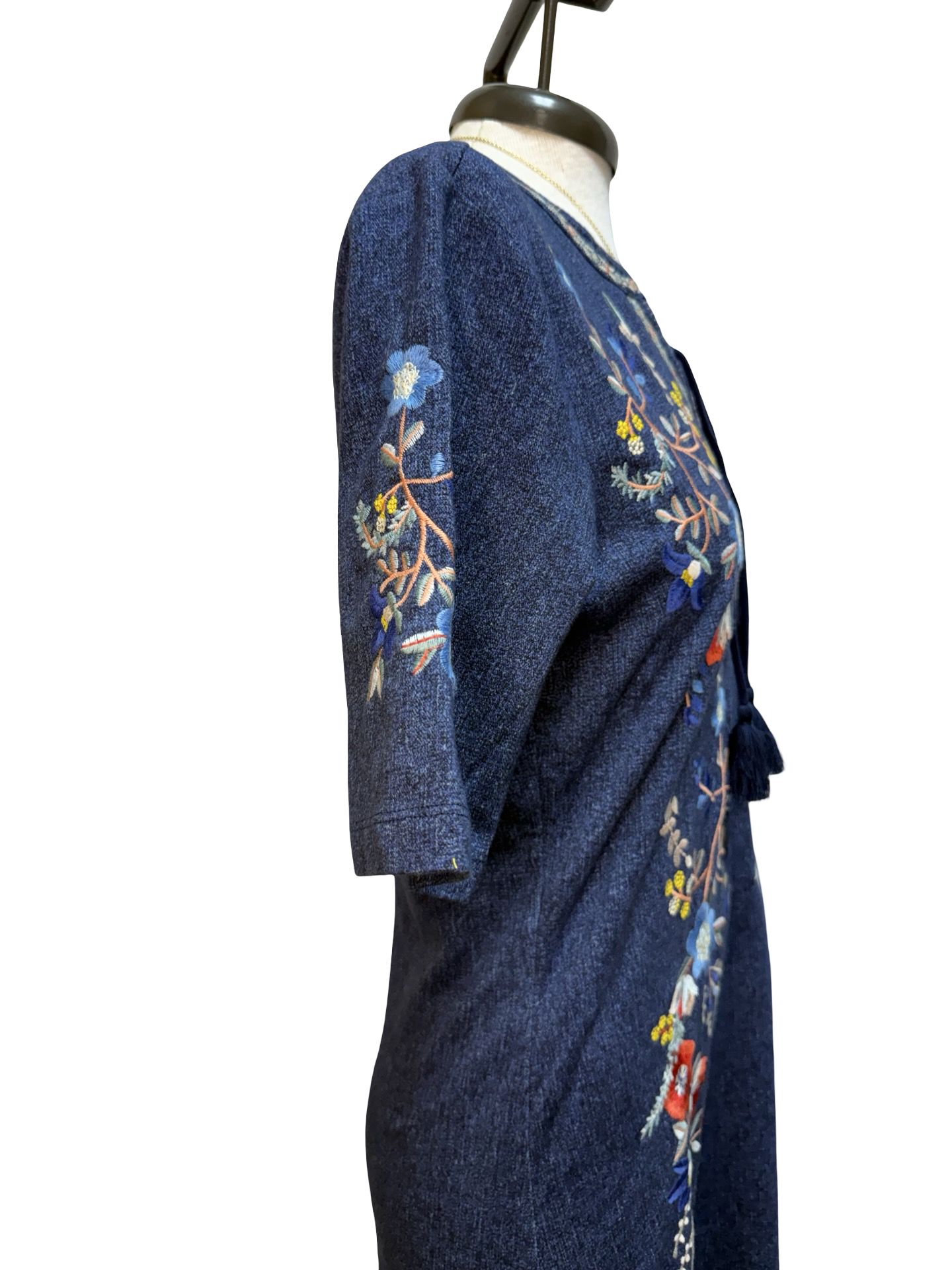 Elowen Kiki Denim Lace Up Dress