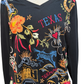 Texas Long Sleeve Slit Sleeve Tee