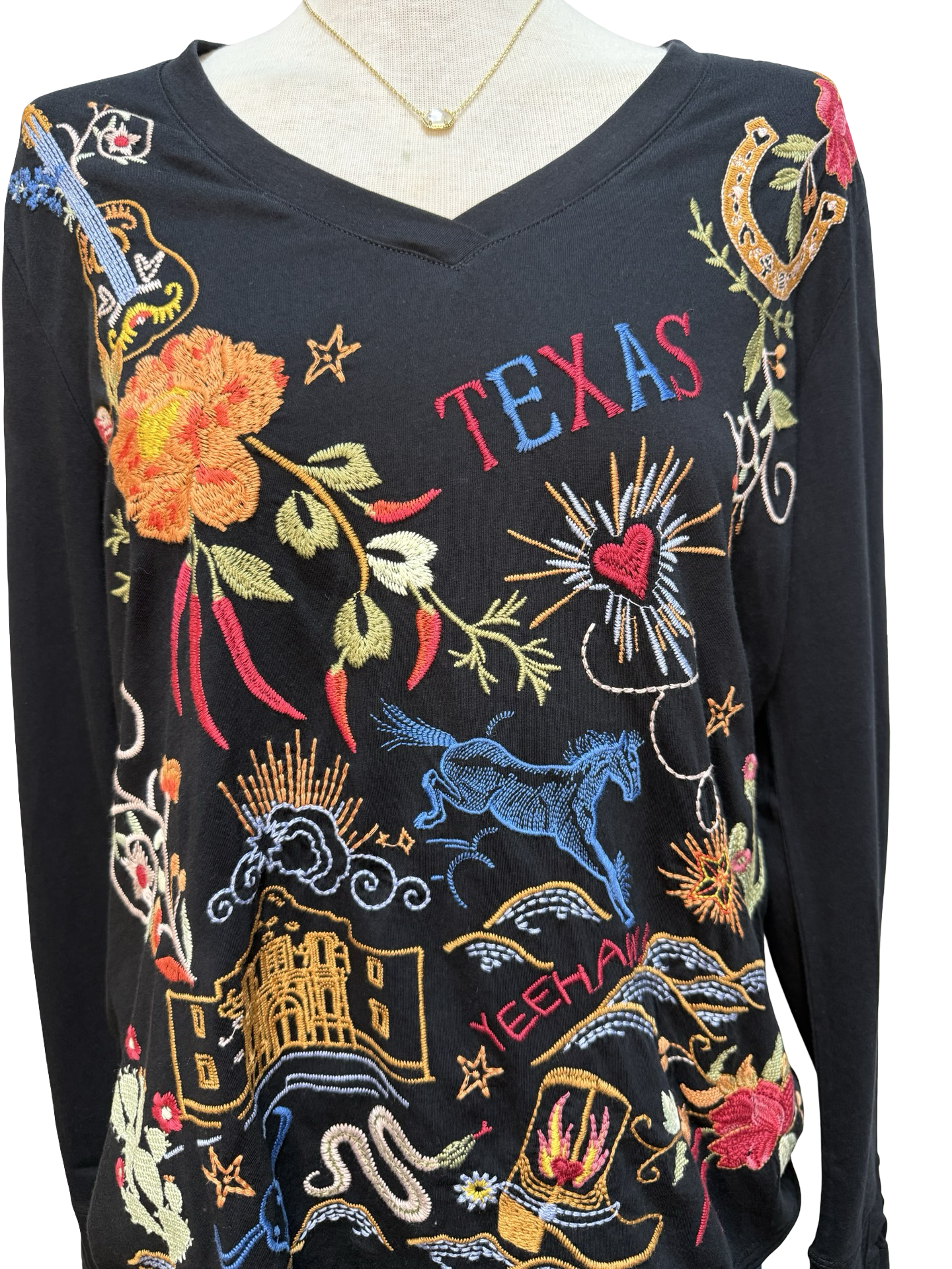 Texas Long Sleeve Slit Sleeve Tee