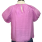 Pink Front Tuck Top