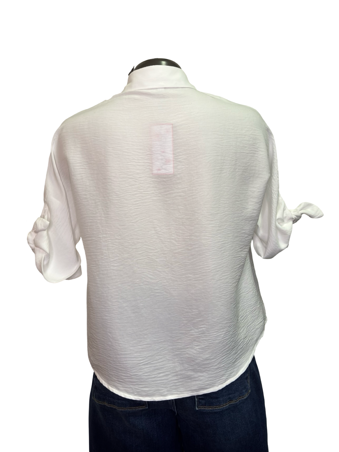 White Tie Sleeve Blouse