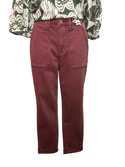Judy Blue HW Aurora Weekender Jean Burgundy