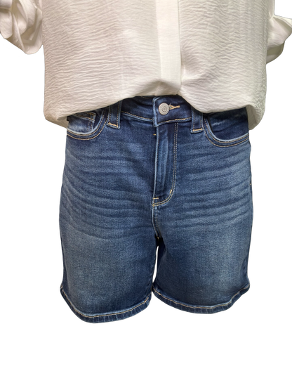 Judy Blue HW Bermuda Shorts Dark Wash