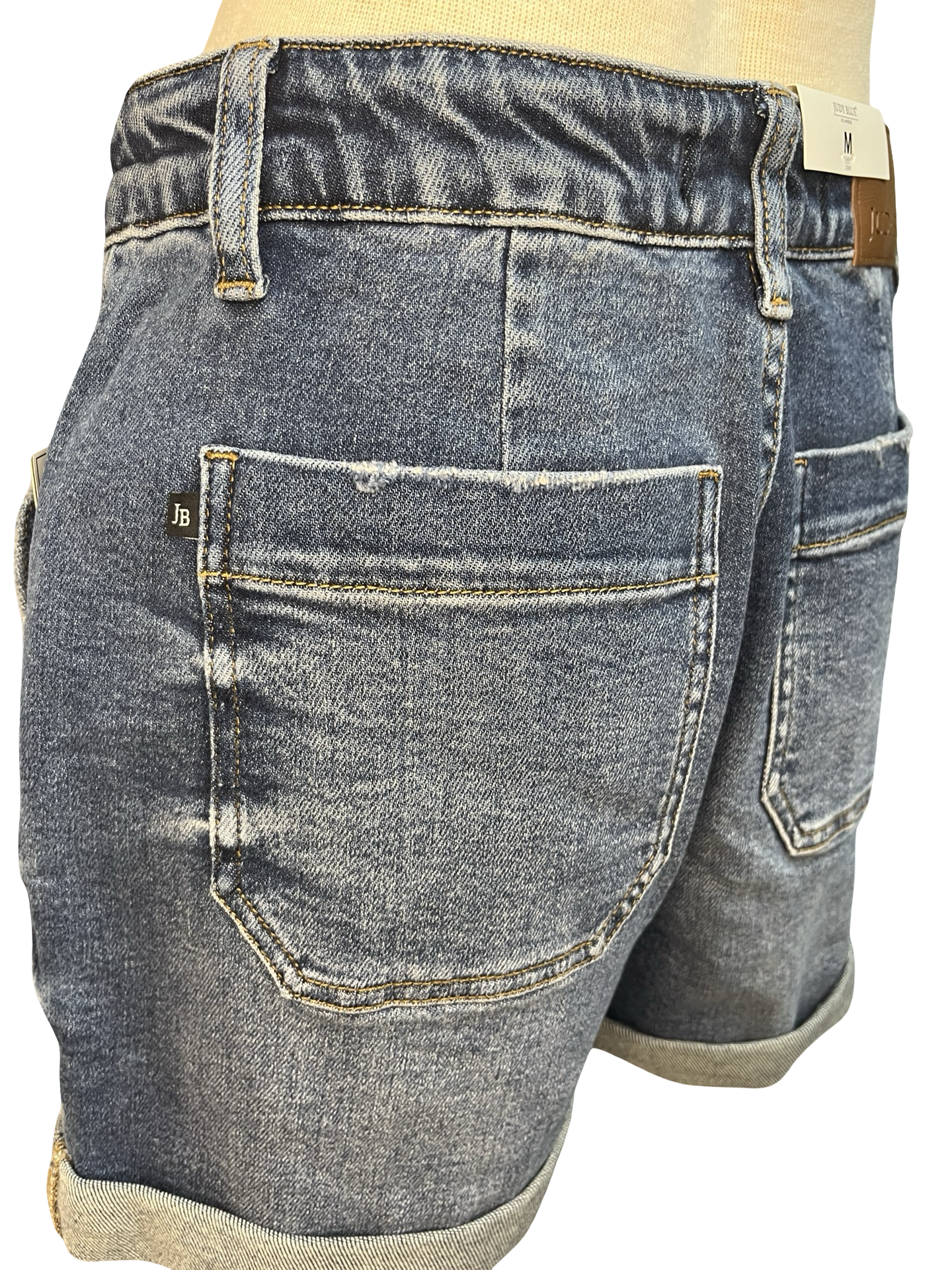 Judy Blue HW Cuff Jogger Shorts