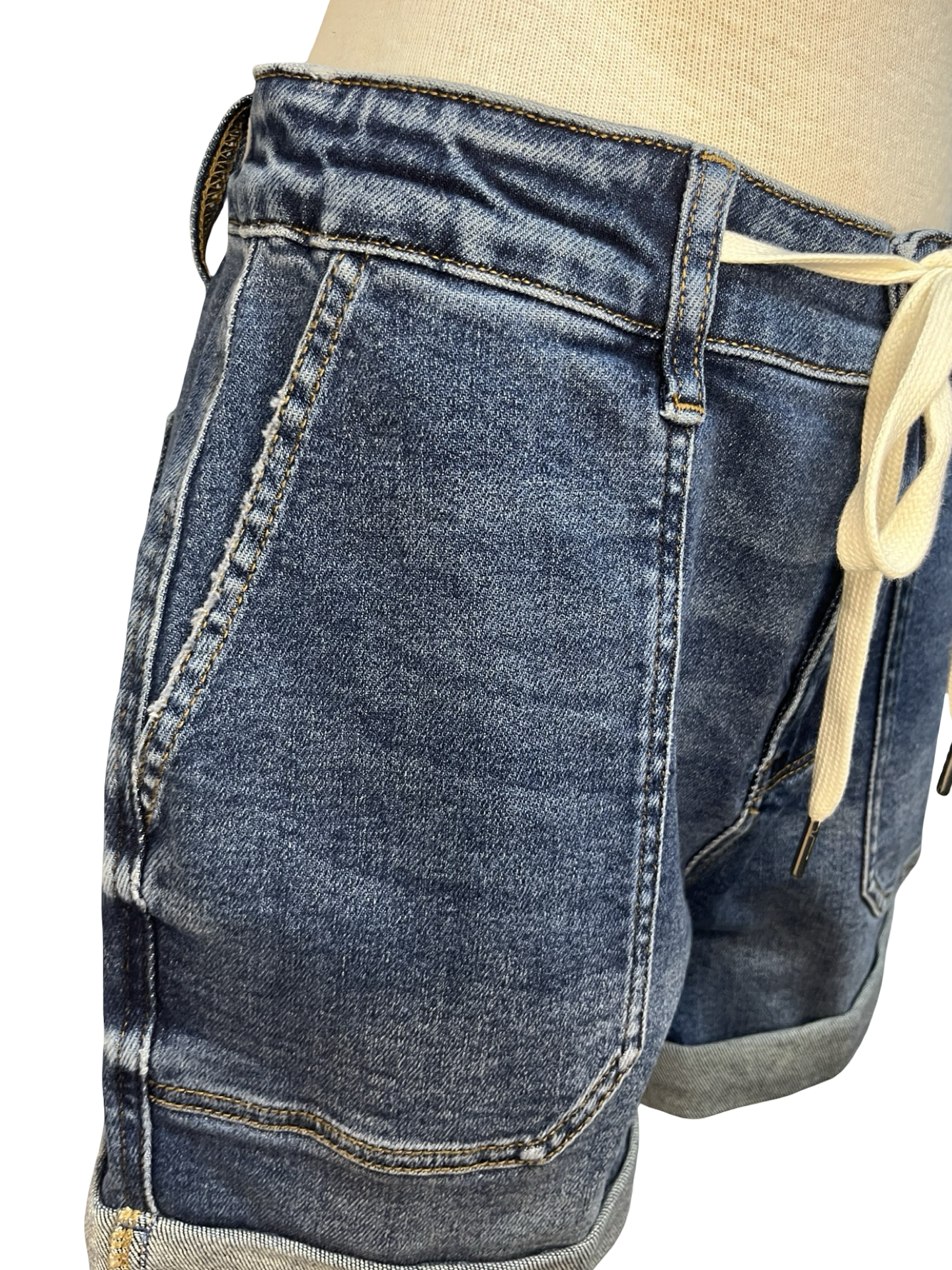 Judy Blue HW Cuff Jogger Shorts