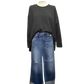 Judy Blue HW MD Retro Wide Leg with Cuff Jean
