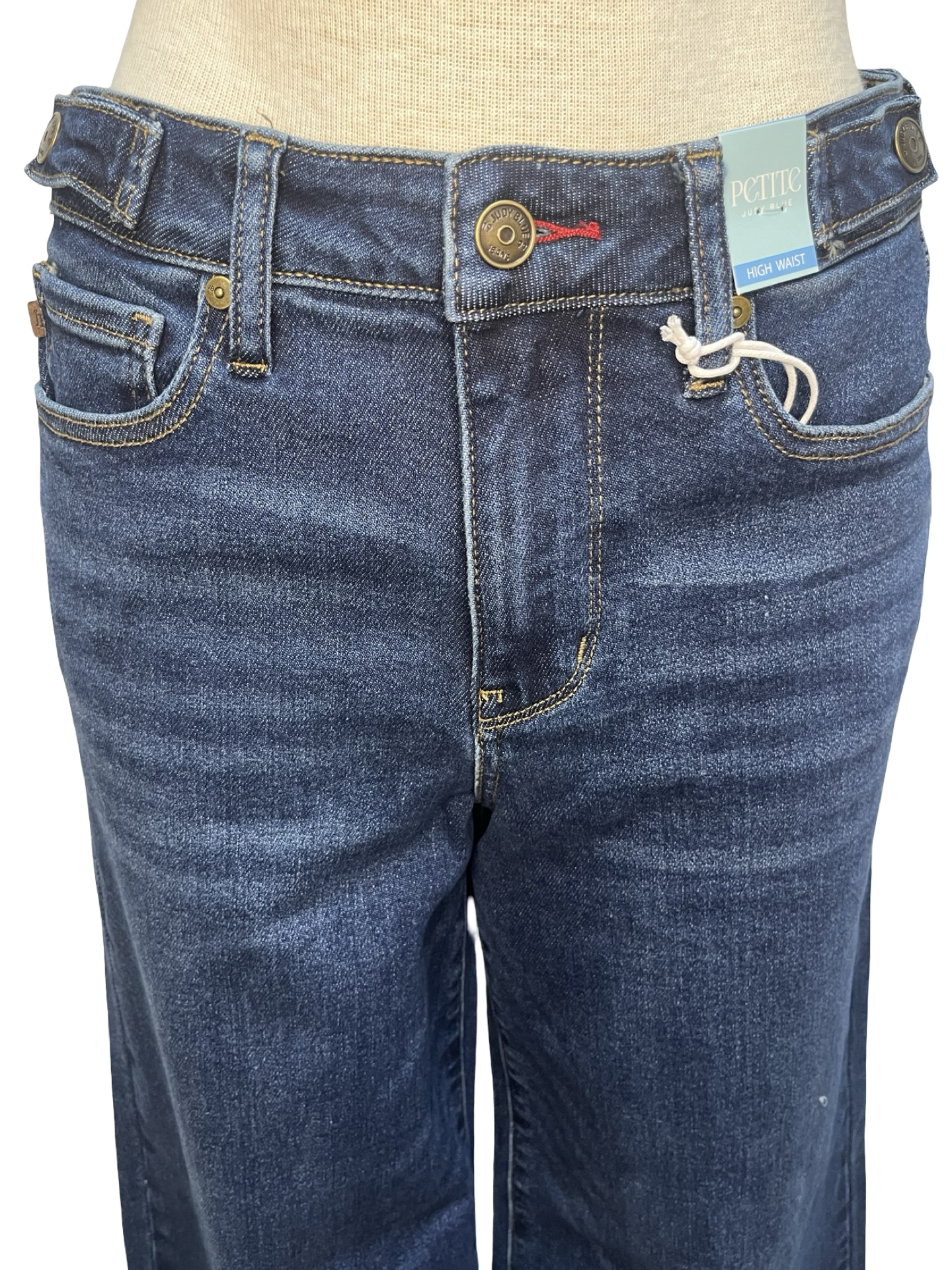 Judy Blue HW Retro Wide + Raw Hem Jeans