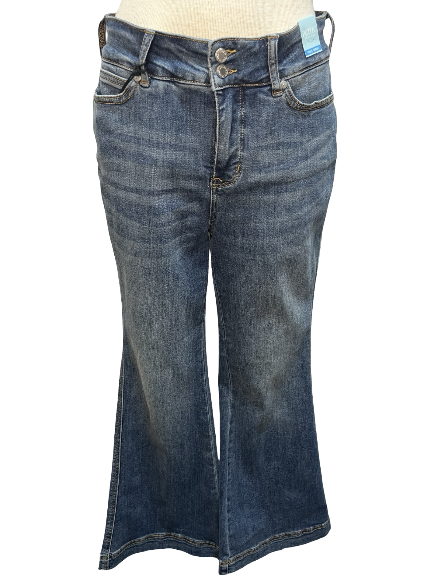 Judy Blue HW Tummy Control Double Button WB