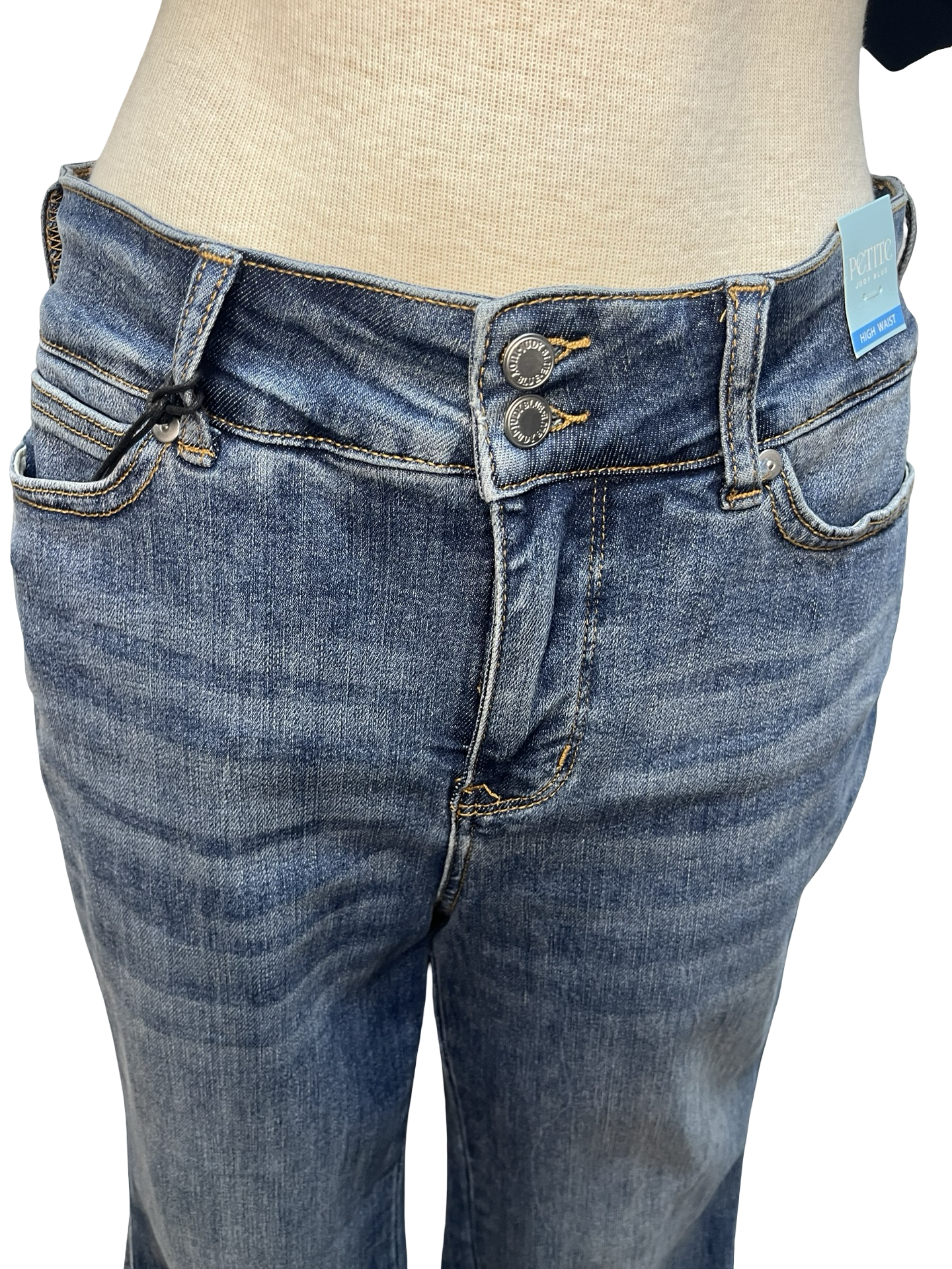 Judy Blue HW Tummy Control Double Button WB